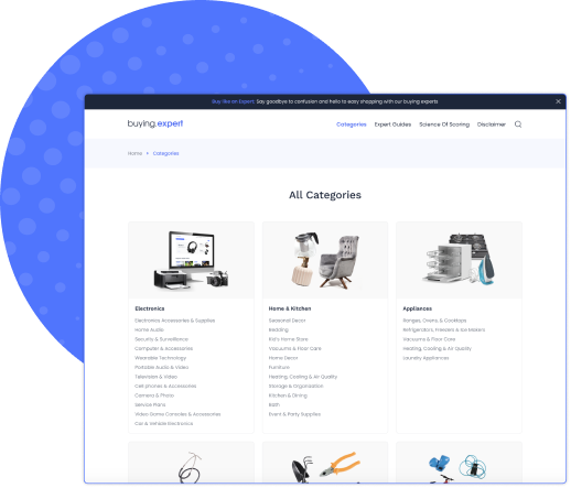 categories page